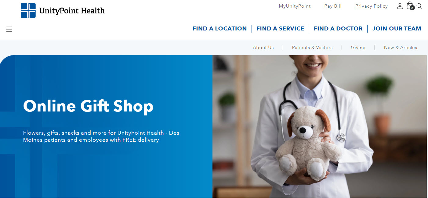 UnityPoint Health - Des Moines online Gift Shop